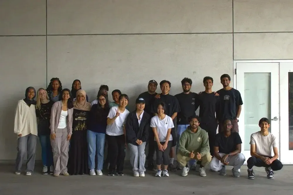 Group photo of USC volunteers at the Wellness Project